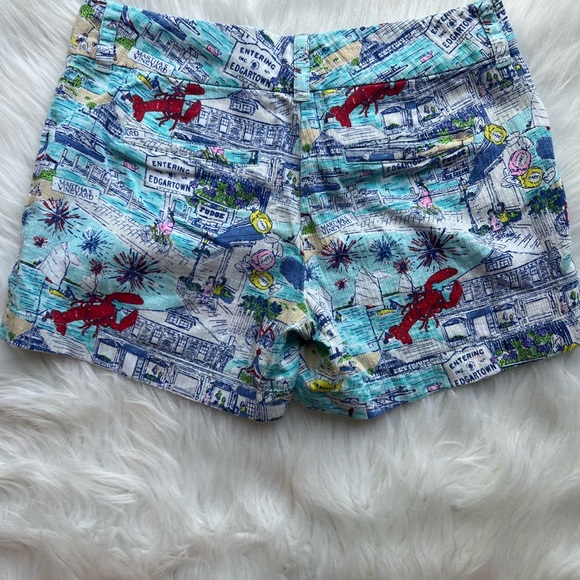 Vineyard Vines Women’s shorts Edgartown Scene Print size 00 Martha’s Vineyard - Picture 4 of 7